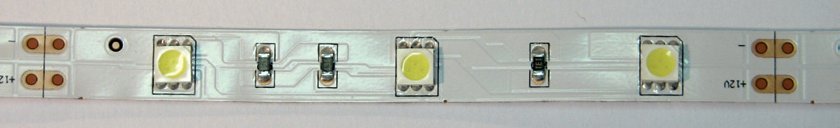 LED pásek SMD 2835-60 diod/ m vysoká svítivost, Barva:neutrální bílá